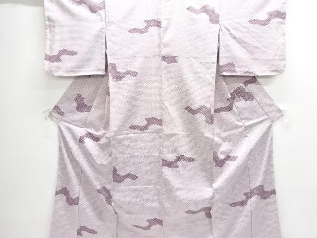 JAPANESE KIMONO / UNUSED KOMON / SEIGAIHA 